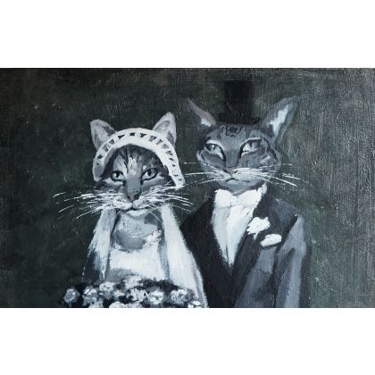 Olimpia Ciećwierska  - obrazy akryl - Kocie wesele foto #1