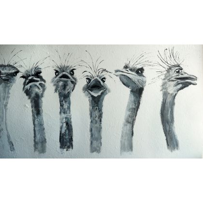 Olimpia Ciećwierska  - obrazy akryl - Strusie rozmaitości foto #3