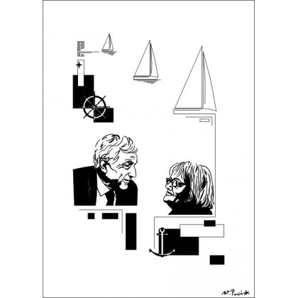 portret żeglarski, Waldemar Pasiński, Grafika cyfrowa