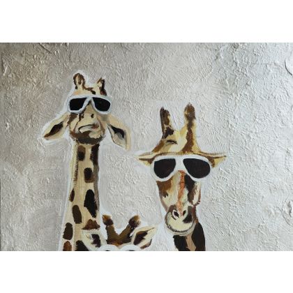 Olimpia Ciećwierska  - obrazy akryl - Paczka żyraf foto #1