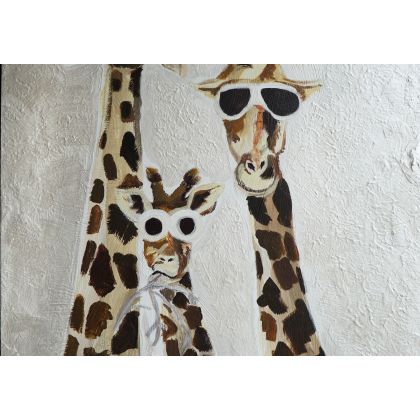 Olimpia Ciećwierska  - obrazy akryl - Paczka żyraf foto #2
