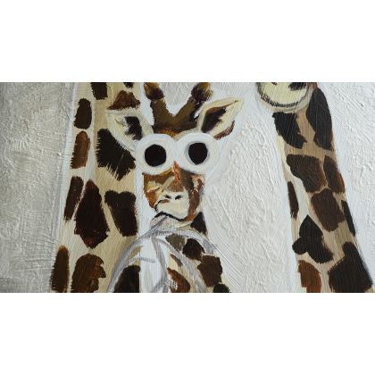 Olimpia Ciećwierska  - obrazy akryl - Paczka żyraf foto #3