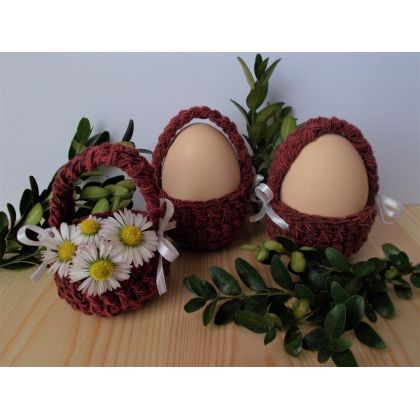 Mini koszyczek na jajko, Danuta Zgoł,  poduszki dekoracyjne