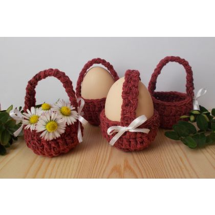 Danuta Zgoł -  poduszki dekoracyjne - Mini koszyczek na jajko foto #3