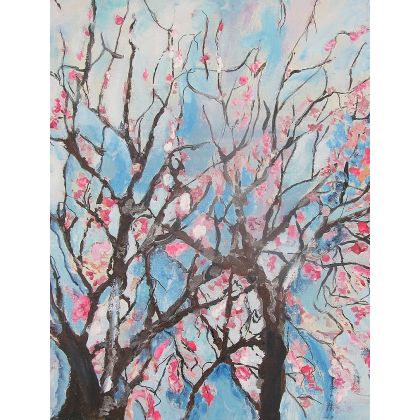 blossom, Ewa Mościszko, obrazy akryl
