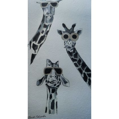 Olimpia Ciećwierska  - obrazy akryl - Paczka żyraf 2 foto #1
