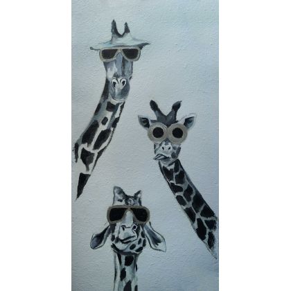 Olimpia Ciećwierska  - obrazy akryl - Paczka żyraf 2 foto #2