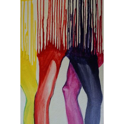 Olimpia Ciećwierska  - obrazy akryl - Taniec w kolorze foto #1