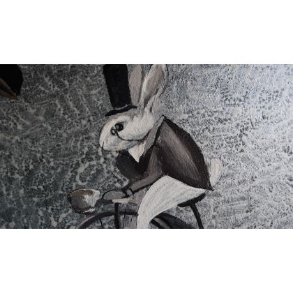 Olimpia Ciećwierska  - obrazy akryl - Niezwykła przejażdżka foto #2