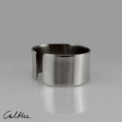 Caltha - pierścionki - Gładki - srebrny pierścionek foto #2