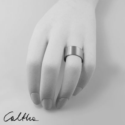 Caltha - pierścionki - Gładki - srebrny pierścionek foto #3
