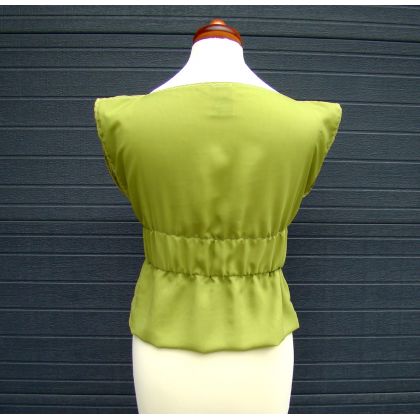 BARSKA - bluzki - bluzka szyfonowa zielona foto #2