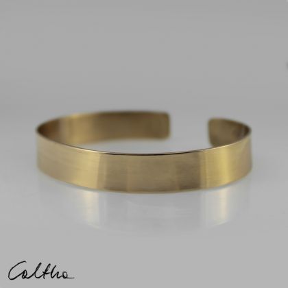 Caltha - bransoletki - Gładka 1 cm - mosiężna bransoleta foto #1