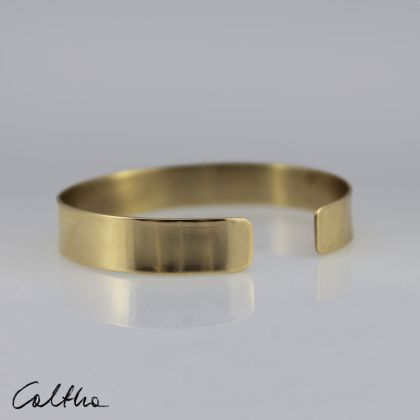 Caltha - bransoletki - Gładka 1 cm - mosiężna bransoleta foto #2
