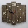 Zegar ścienny drewniany z desek