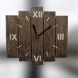 Zegar ścienny drewniany z desek