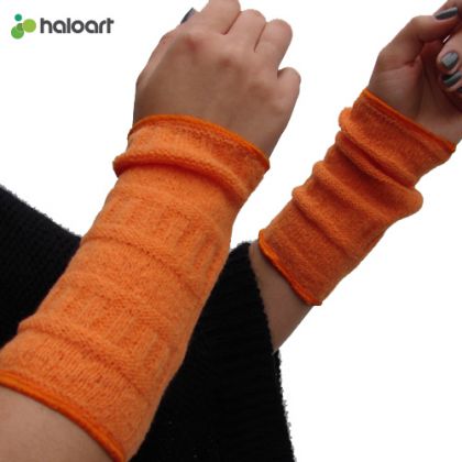 halo-pracownia - mitenki i rękawiczki - pomarańczowe getry foto #1