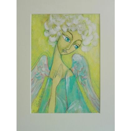 Mój anioł stróż, Nadia Siemek, obrazy akryl