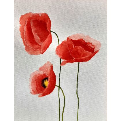 maki 7, Małgorzata Kossakowska, obrazy akwarela