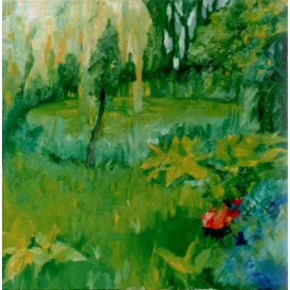 Stawek zielony, Anna Husarska, obrazy olejne