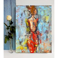 Obraz 60/50 LADY IN RED 2