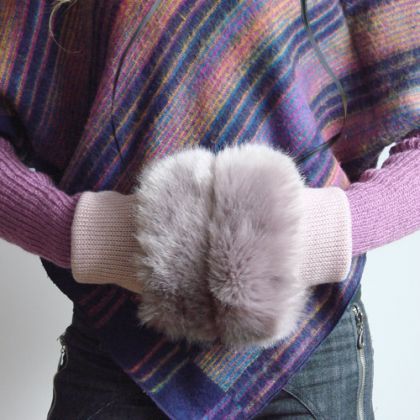 mufka lawendowa, halo-pracownia, mufki