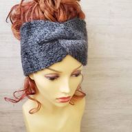 OPASKA TURBAN SZARA MIX