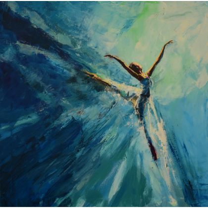 Baletnica, Justyna Zielonka, obrazy olejne