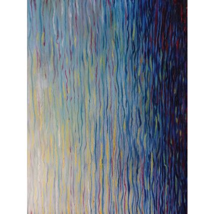 Obraz olejny abstrakcja woda, Marlena Kuć, obrazy olejne