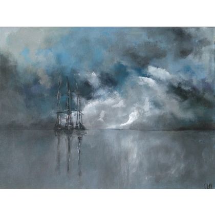 Morze, Paulina Lebida, obrazy akryl