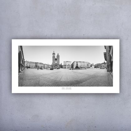 Plakat panorama- Kraków Rynek 1-100x50, Agnieszka Potocka-Makoś, fotografia artystyczna