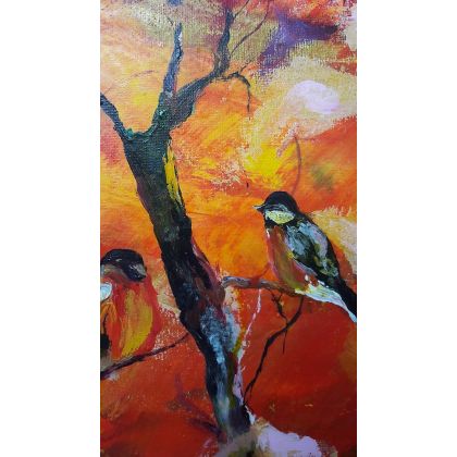 Ewa Mościszko - obrazy akryl - sunset love foto #1