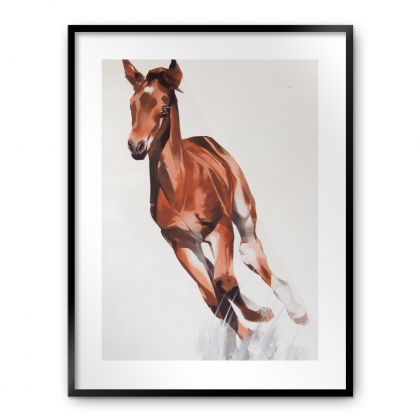 Biegnący koń, Kateryna Zelenska, obrazy olejne