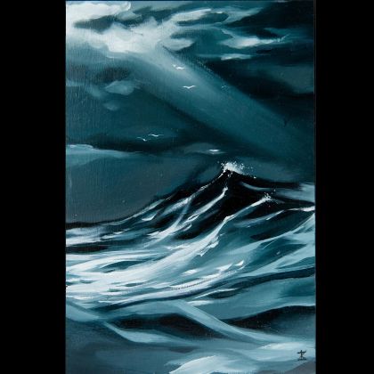 Wichrowe morze, Kateryna Zelenska, obrazy olejne