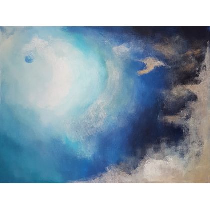 Nieodkryta planeta -obraz akrylowy, Paulina Lebida, obrazy akryl