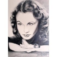 Vivien Leigh - rysunek portretowy