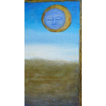 Elżbieta Goszczycka - obrazy olejne - Słońce i księżyc foto #2