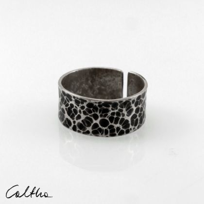 Caltha - pierścionki - Plamki - srebrny pierścionek foto #1