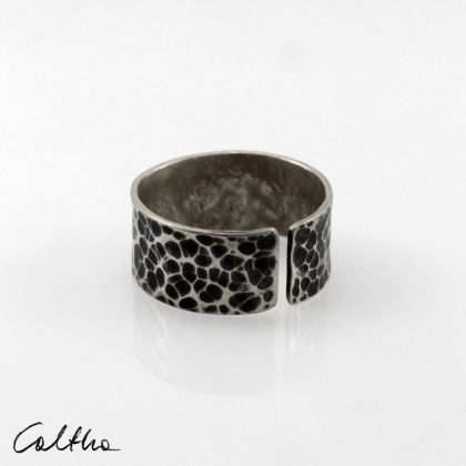 Caltha - pierścionki - Plamki - srebrny pierścionek foto #2