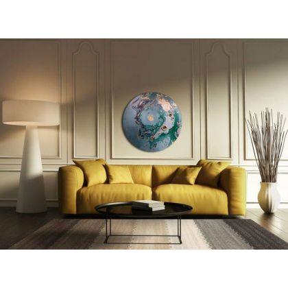 Krajobraz księżycowy 44, Aleksandra Semeniuk , obrazy tech. mieszana