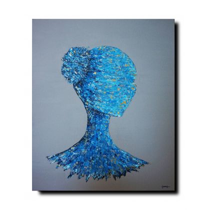 Głębia autoportret, Anna Harasim, obrazy akryl