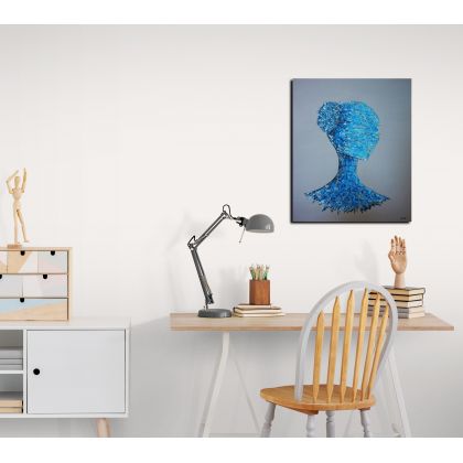 Anna Harasim - obrazy akryl - Głębia autoportret foto #2