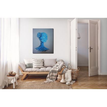 Anna Harasim - obrazy akryl - Głębia autoportret foto #3