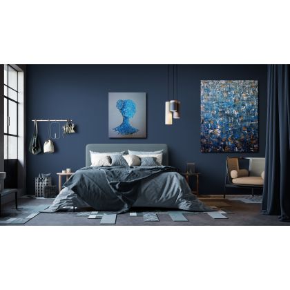 Anna Harasim - obrazy akryl - Głębia autoportret foto #4