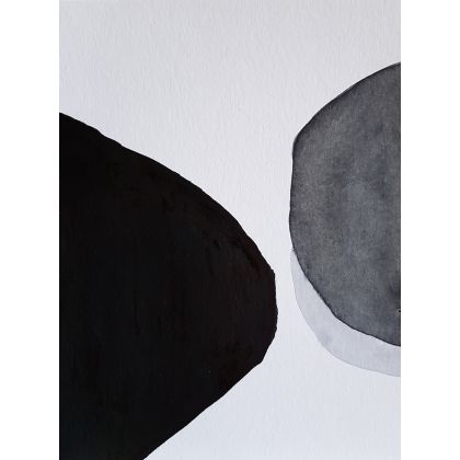 Paulina Lebida - obrazy akwarela - Abstrakcja -  dwie prace foto #1