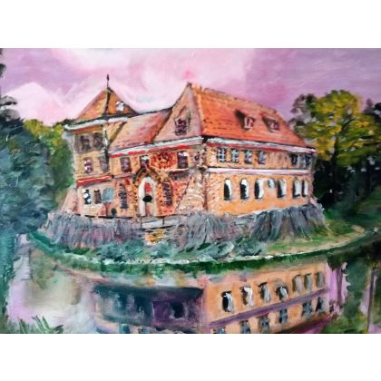 Zamek Oporów, Krystyna Mościszko, obrazy akryl
