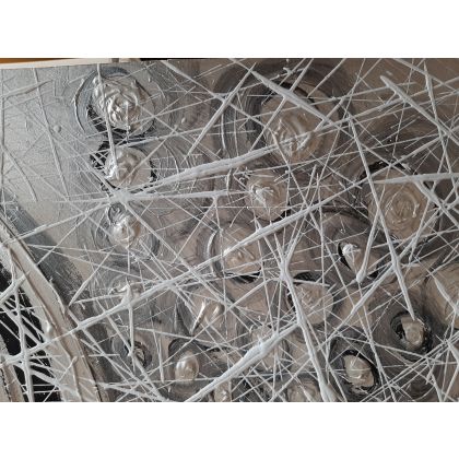 Krystyna Ciećwierska - obrazy akryl - w sieci labiryntu foto #4