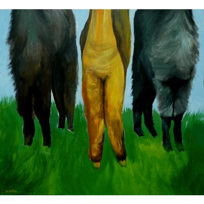 Olimpia Ciećwierska  - obrazy akryl - Trzy Alpaki foto #2