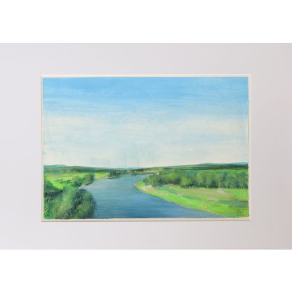 Rzeka, akryl, 35 x 50 cm, Paweł Dąbrowski, obrazy akryl