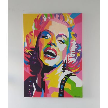 Sylwia Klimczak - obrazy akryl - Marilyn Monroe foto #1